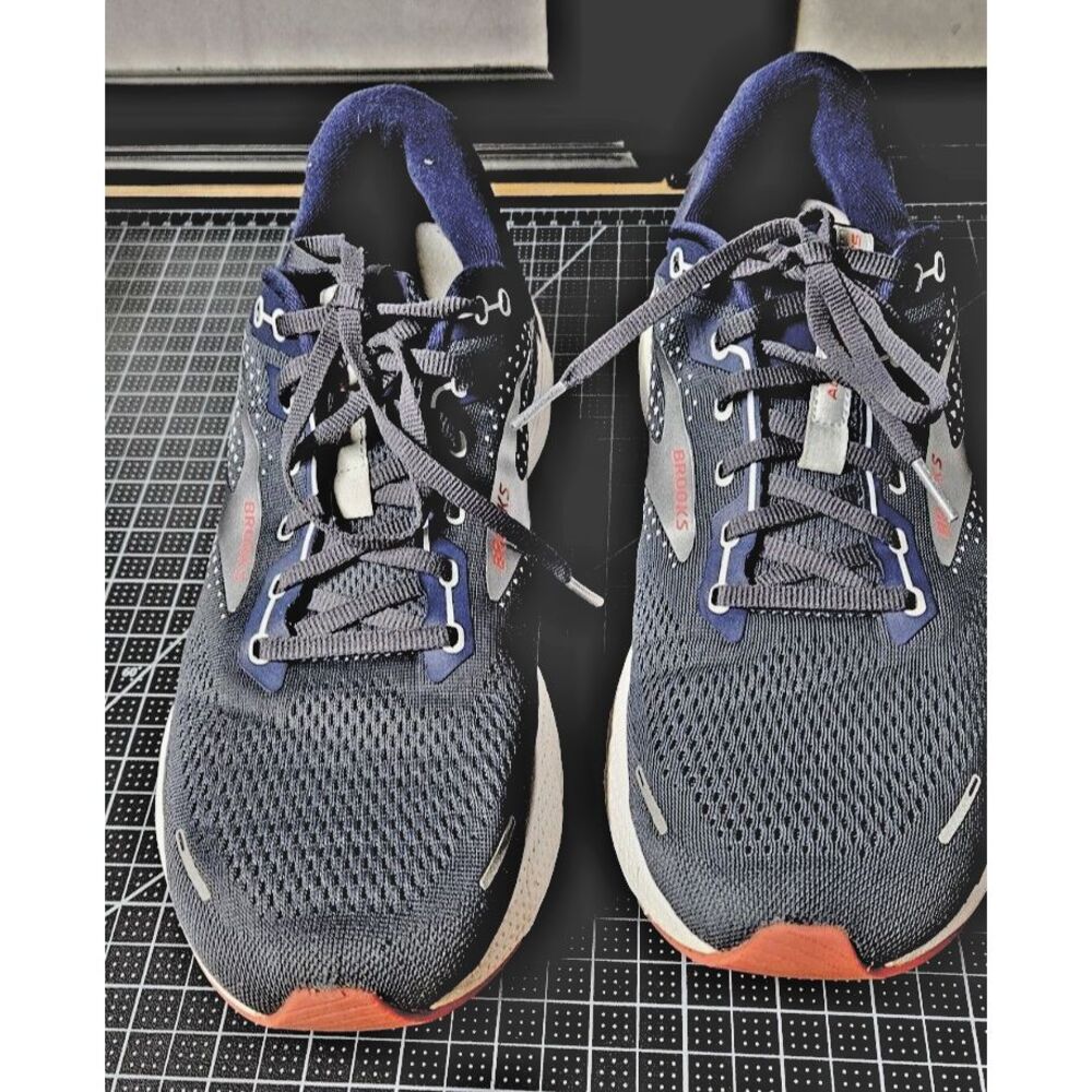 Brooks Adrenaline GTS 22 Shoes Mens Size 12.5 M Navy Blue Running Sneakers‎